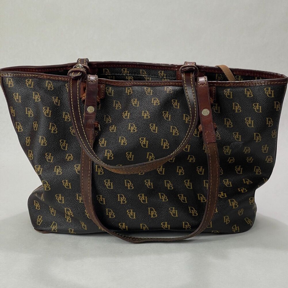 Dooney & Bourke Signature Gretta Purse Handbag Perfect Outside Dirty Inside